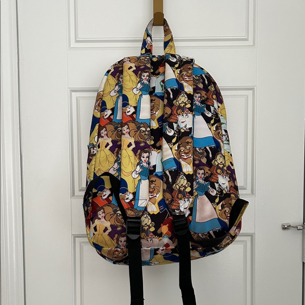 Loungefly Beauty and the Beast Character Print Backpack - Picture 2 of 6